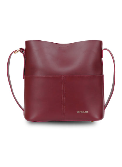 Parajohn London Ladies Celeste Noir PU Shoulder bag| Women’s Elegant Everyday Bag with Luxurious Leather-Finish Design