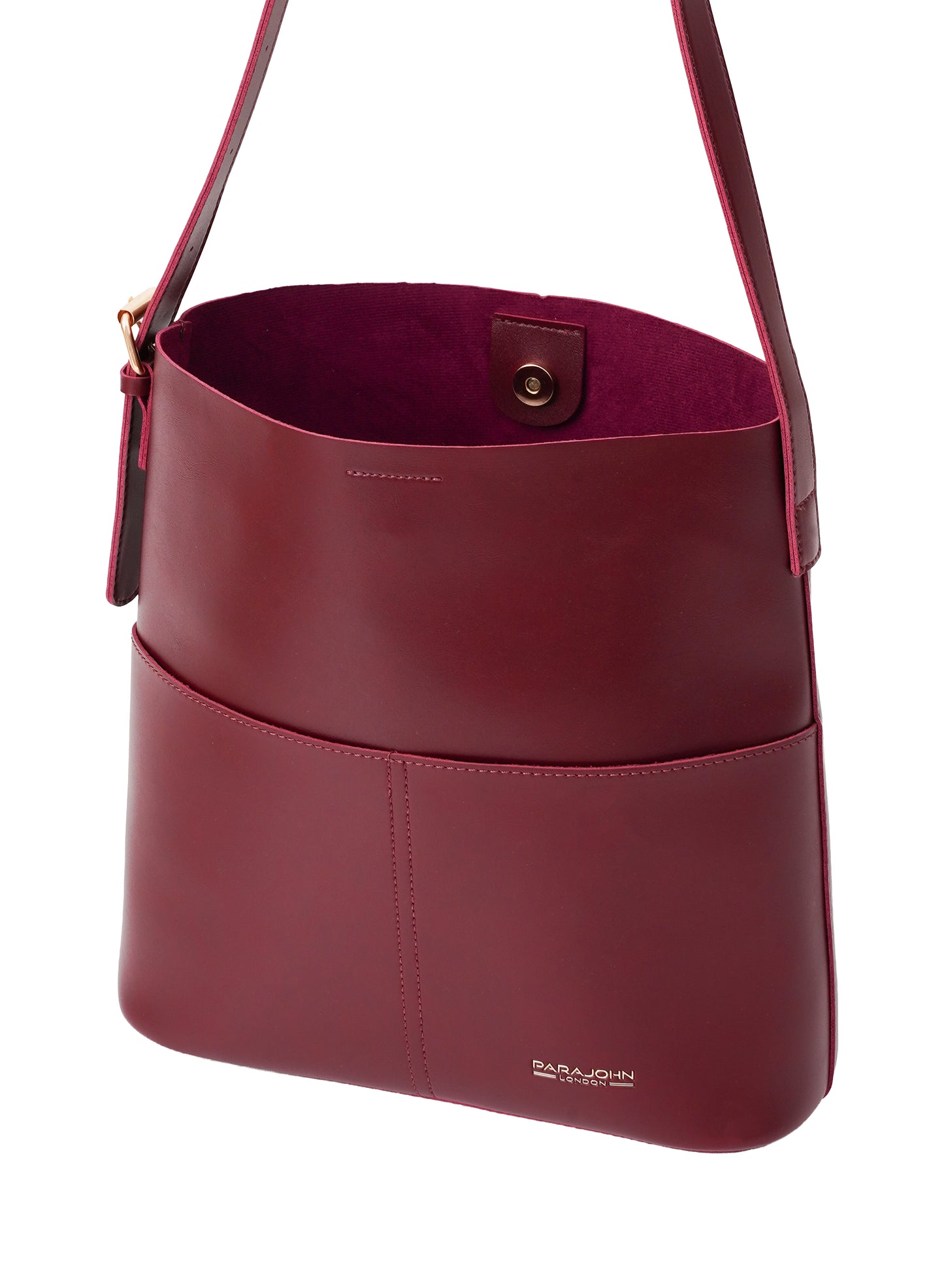 Parajohn London Ladies Celeste Noir PU Shoulder bag| Women’s Elegant Everyday Bag with Luxurious Leather-Finish Design