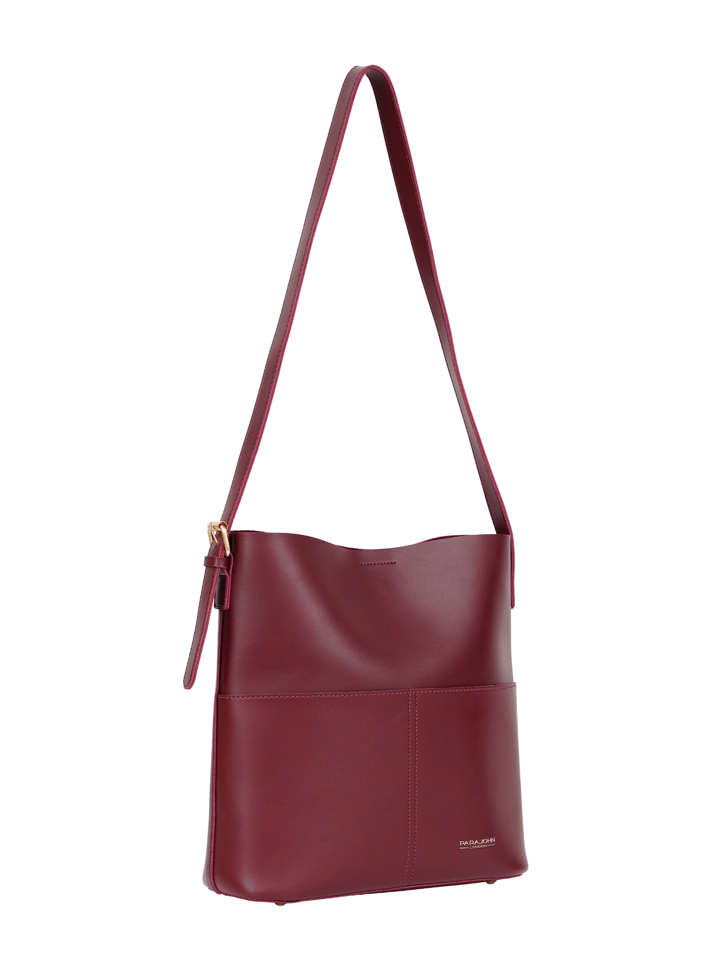 Parajohn London Ladies Celeste Noir PU Shoulder bag| Women’s Elegant Everyday Bag with Luxurious Leather-Finish Design