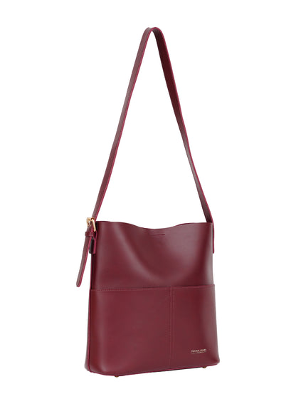 Parajohn London Ladies Celeste Noir PU Shoulder bag| Women’s Elegant Everyday Bag with Luxurious Leather-Finish Design