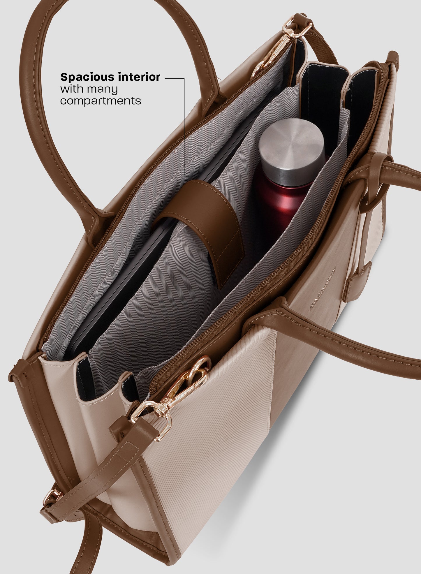 Parajohn London Ladies Bag M1 | Women’s Elegant 15.6 inch Laptop Tote Bag Classy Computer Briefcase