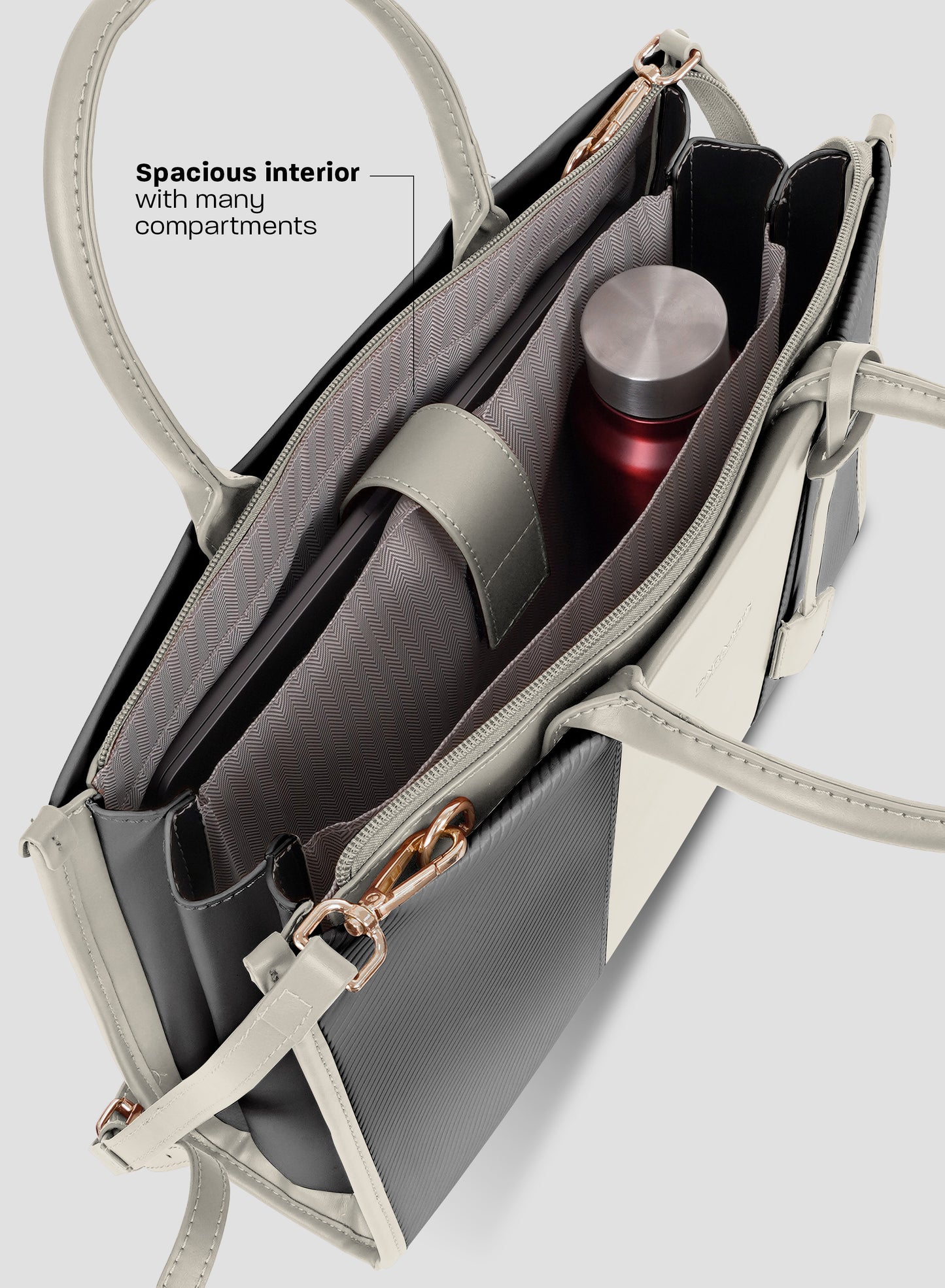 Parajohn London Ladies Bag M1 | Women’s Elegant 15.6 inch Laptop Tote Bag Classy Computer Briefcase