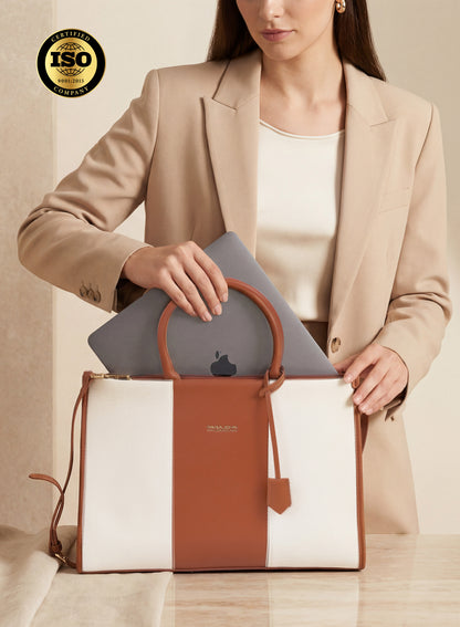 Parajohn London Ladies Bag M1 | Women’s Elegant 15.6 inch Laptop Tote Bag Classy Computer Briefcase