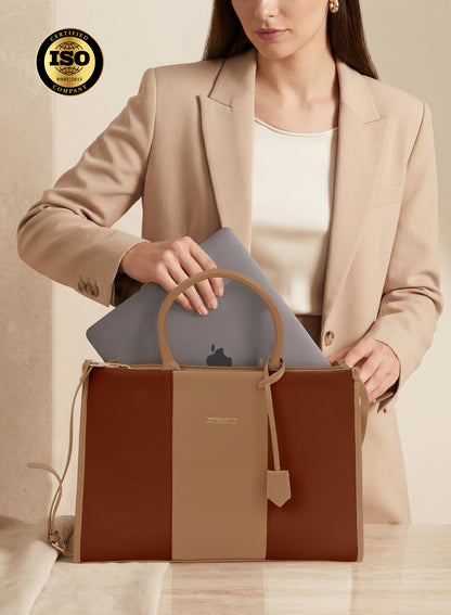 Parajohn London Ladies Bag M1 | Women’s Elegant 15.6 inch Laptop Tote Bag Classy Computer Briefcase