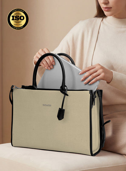 Parajohn London Ladies Bag | Women’s Elegant 15.6 inch Laptop Tote Bag Classy Computer Briefcase