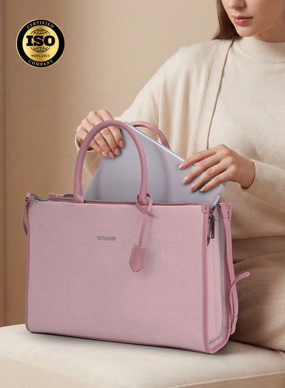 Parajohn London Ladies Bag | Women’s Elegant 15.6 inch Laptop Tote Bag Classy Computer Briefcase
