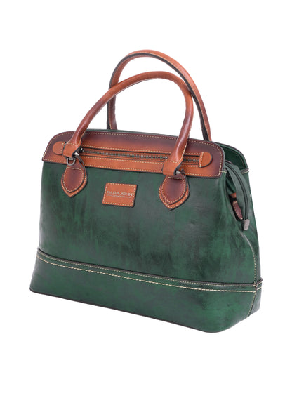 Parajohn London Ladies Vintage PU Handbag | Women’s Elegant Everyday Tote with Luxurious Leather-Finish Design