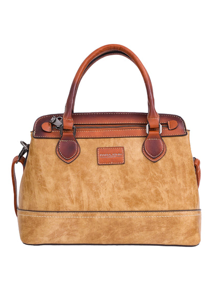 Parajohn London Ladies Vintage PU Handbag | Women’s Elegant Everyday Tote with Luxurious Leather-Finish Design