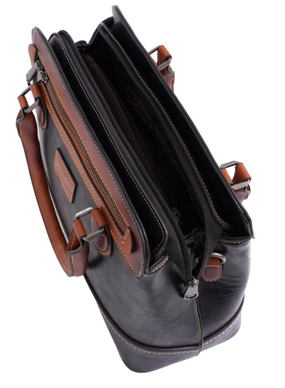 Parajohn London Ladies Vintage PU Handbag | Women’s Elegant Everyday Tote with Luxurious Leather-Finish Design