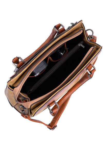 Parajohn London Ladies Vintage PU Handbag | Women’s Elegant Everyday Tote with Luxurious Leather-Finish Design