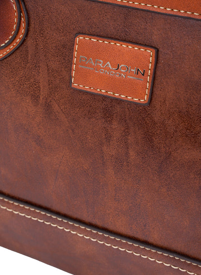 Parajohn London Ladies Vintage PU Handbag | Women’s Elegant Everyday Tote with Luxurious Leather-Finish Design