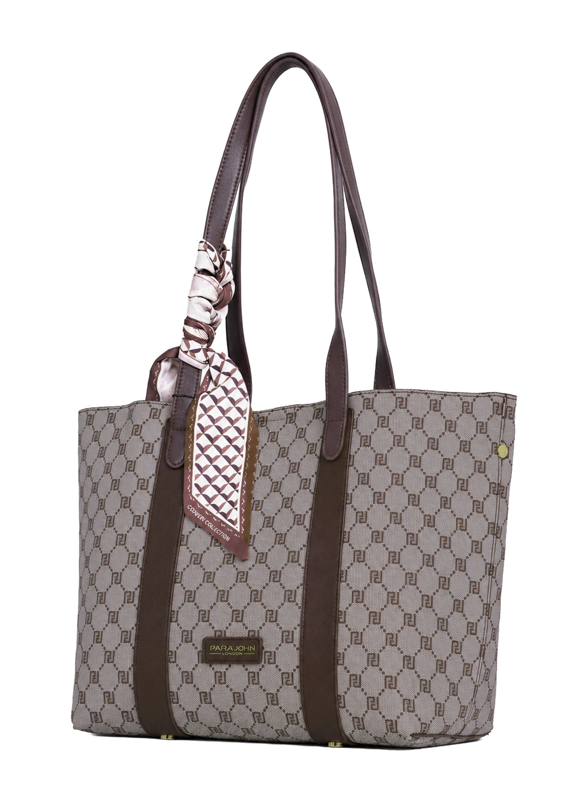 Parajohn London Women's Premium Monogram Tote Bag | Luxury Shoulder Handbag | Spacious Everyday Shopping & Office Tote | Elegant Ladies Fashion Bag  PARAJOHN UAE