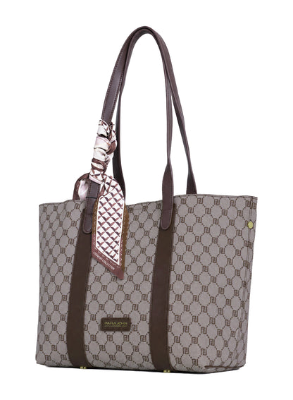Parajohn London Women's Premium Monogram Tote Bag | Luxury Shoulder Handbag | Spacious Everyday Shopping & Office Tote | Elegant Ladies Fashion Bag  PARAJOHN UAE