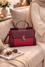 Parajohn Prime Collection Handbag — Elegant Lock Design | Premium Leather Finish  PARAJOHN UAE