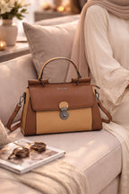 Parajohn Prime Collection Handbag — Elegant Lock Design | Premium Leather Finish  PARAJOHN UAE