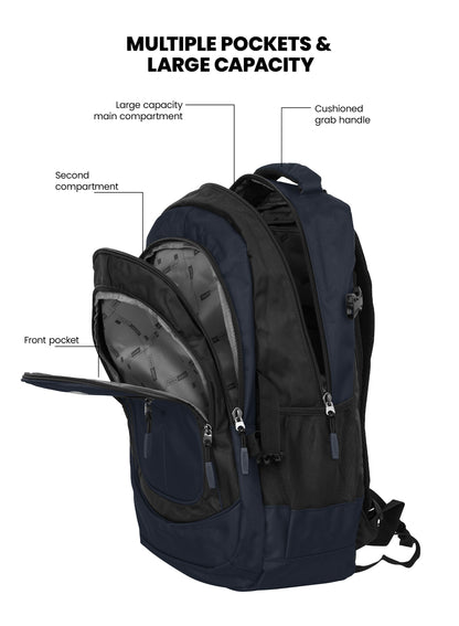 Parajohn School Backpack – Durable Polyester Laptop & Travel Bag with Multi Compartments (18”–24”)  PARAJOHN UAE