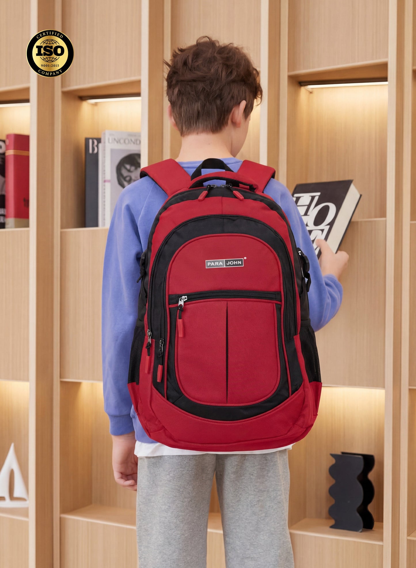 Parajohn School Backpack – Durable Polyester Laptop & Travel Bag with Multi Compartments (18”–24”)  PARAJOHN UAE
