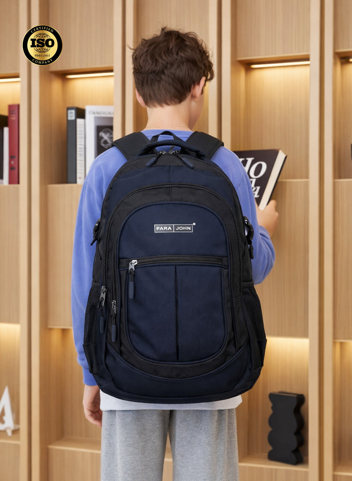 Parajohn School Backpack – Durable Polyester Laptop & Travel Bag with Multi Compartments (18”–24”)  PARAJOHN UAE