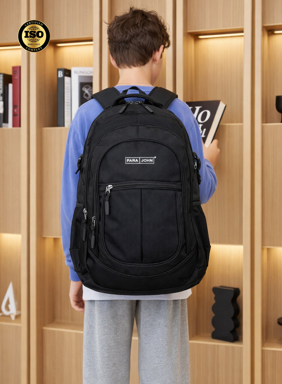 Parajohn School Backpack – Durable Polyester Laptop & Travel Bag with Multi Compartments (18”–24”)  PARAJOHN UAE