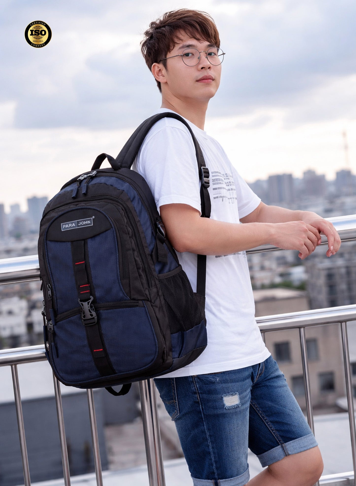 Parajohn School Backpack – Durable Nylon Multi-Compartment School Bag22"with Strong Zipper and Comfortable Handle  PARAJOHN UAE
