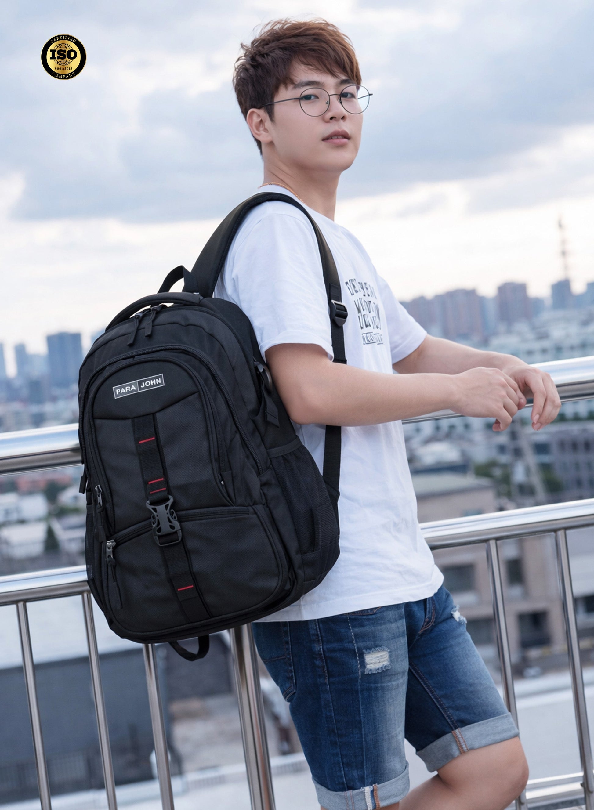 Parajohn School Backpack – Durable Nylon Multi-Compartment School Bag22"with Strong Zipper and Comfortable Handle  PARAJOHN UAE