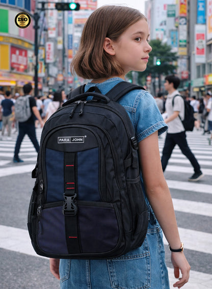 Parajohn School Backpack – Durable Nylon Multi-Compartment School Bag22"with Strong Zipper and Comfortable Handle  PARAJOHN UAE