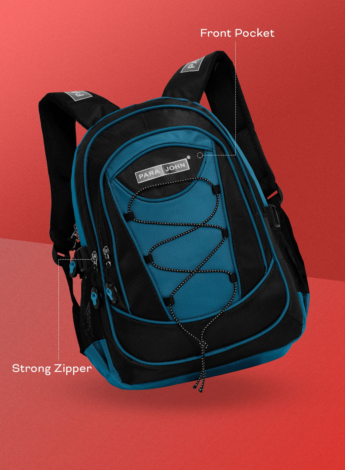 ParaJohn Durable Student Backpack – 1670D Water-Resistant Multi-Compartment Bag with Strong Zippers & Comfortable Carry Handle, Available in 18”, 20”, 22” & 24” Sizes  PARAJOHN UAE