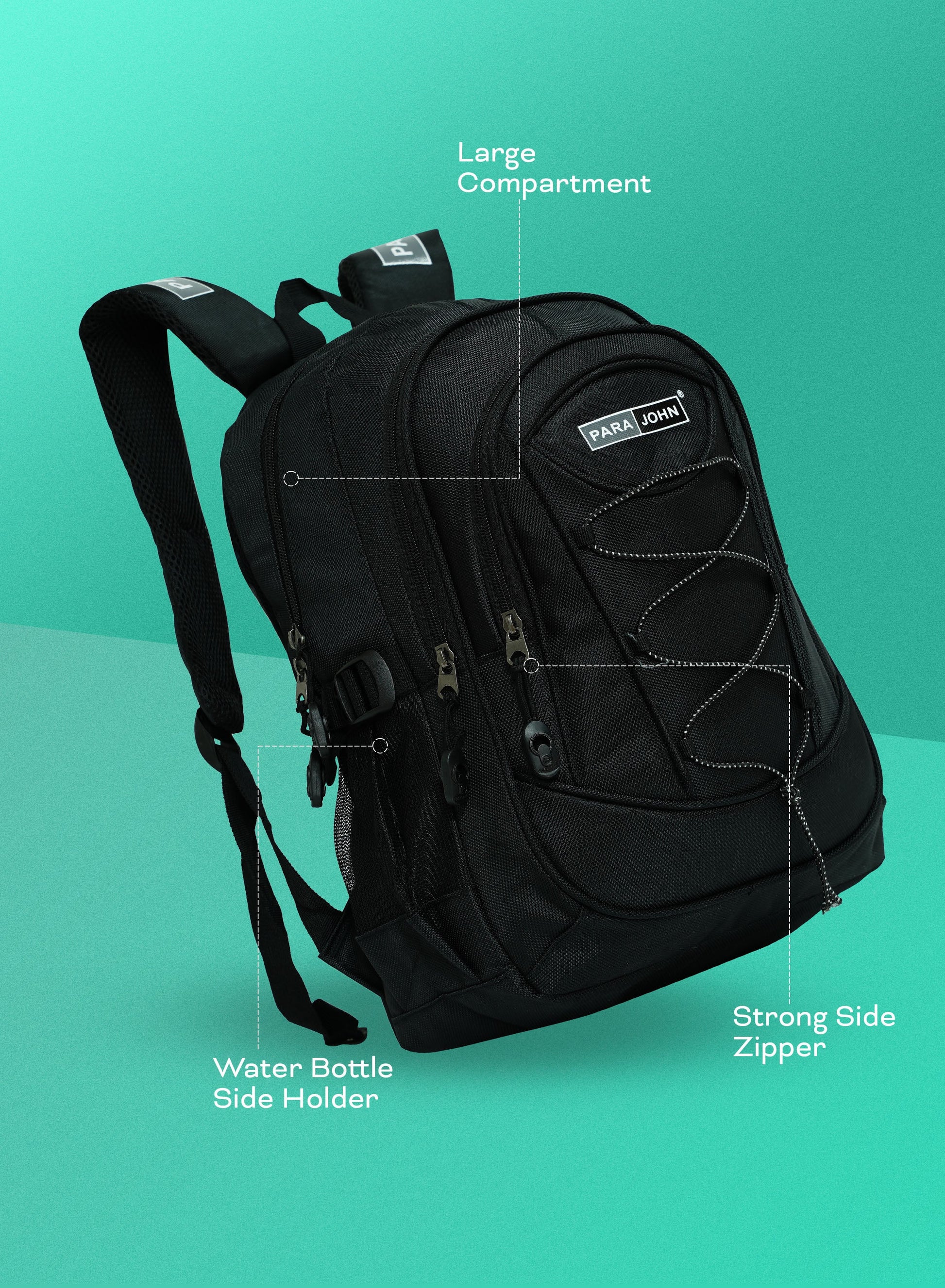 Parajohn Urban X School Backpack — Durable Everyday Carry | 1670D PVC, 18–24”  PARAJOHN UAE