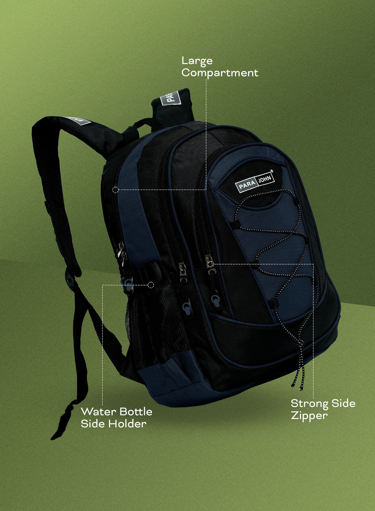 Parajohn Urban X School Backpack — Durable Everyday Carry | 1670D PVC, 18–24”  PARAJOHN UAE