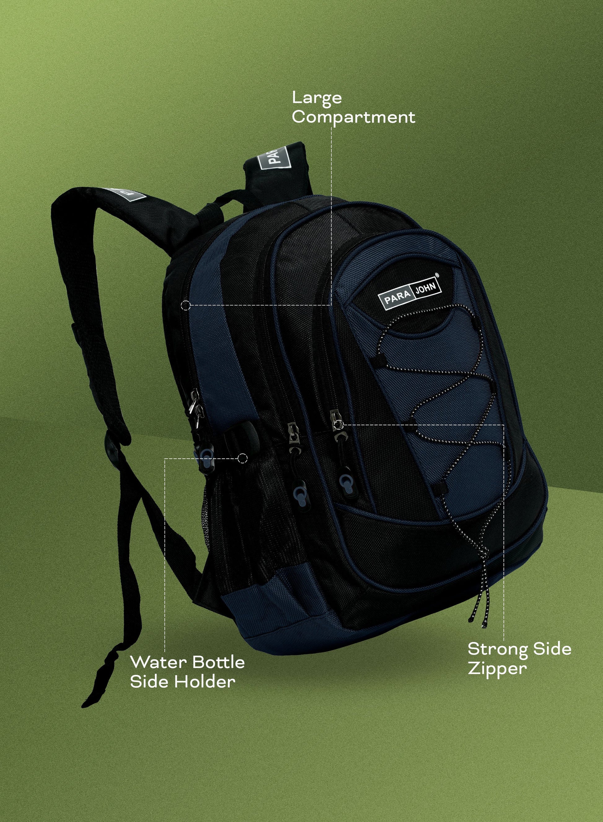 Parajohn Urban X School Backpack — Durable Everyday Carry | 1670D PVC, 18–24”  PARAJOHN UAE