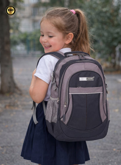 ParaJohn School Backpack – Durable 1680D PVC Coated Multi-Compartment School Bag with Strong Zipper and Handle, Available in Sizes 14”, 16”, 18”, 20”, 22” & 24”  PARAJOHN UAE