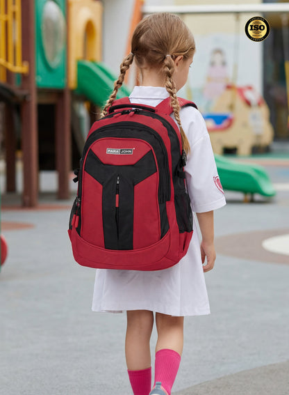 Parajohn School Backpack – Durable Polyester Multi-Compartment  School Bag 20" with Strong Zipper and Comfortable Handle  PARAJOHN UAE