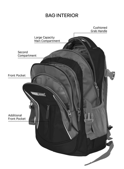 ParaJohn Durable School Backpack – High-Strength 1680D Material, Multiple Sizes (14" 16" 18"  20")  PARAJOHN UAE
