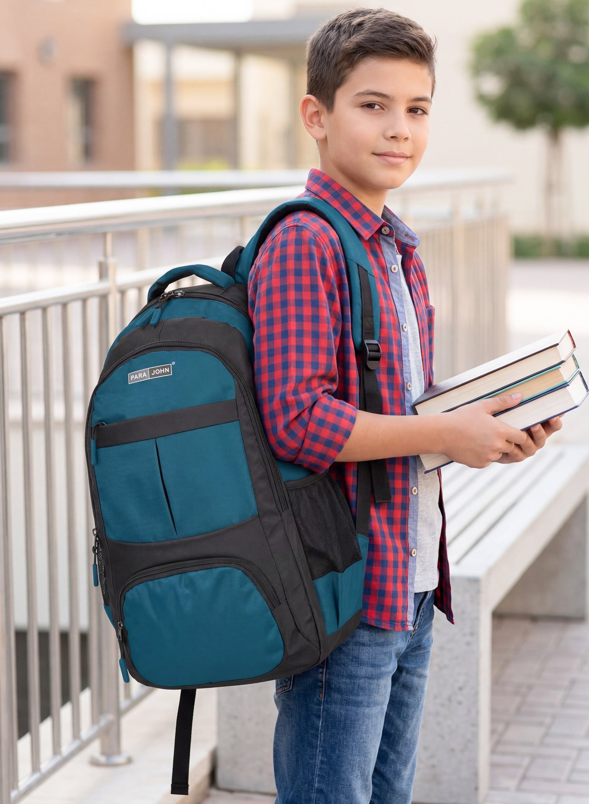 ParaJohn School Backpack – Durable 1680D PVC Coated Multi-Compartment School Bag 18", 20", 22" with Strong Zipper and Comfortable Handle  PARAJOHN UAE