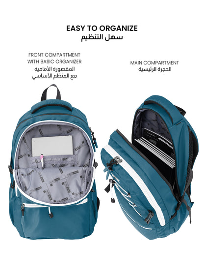 Para John Bubblio 19 inches School Backpack – 30L Capacity, Functional & Durable with Multi-Pocket Organization