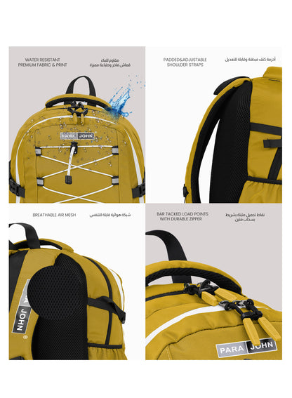 Para John Bubblio 19 inches School Backpack – 30L Capacity, Functional & Durable with Multi-Pocket Organization