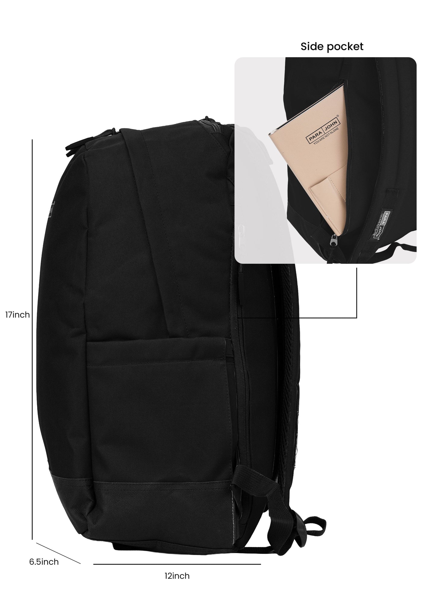 Parajohn Zapper 30L School Bag for Students – 19” Durable Polyester Backpack with Spacious Compartments for School & College  PARAJOHN UAE