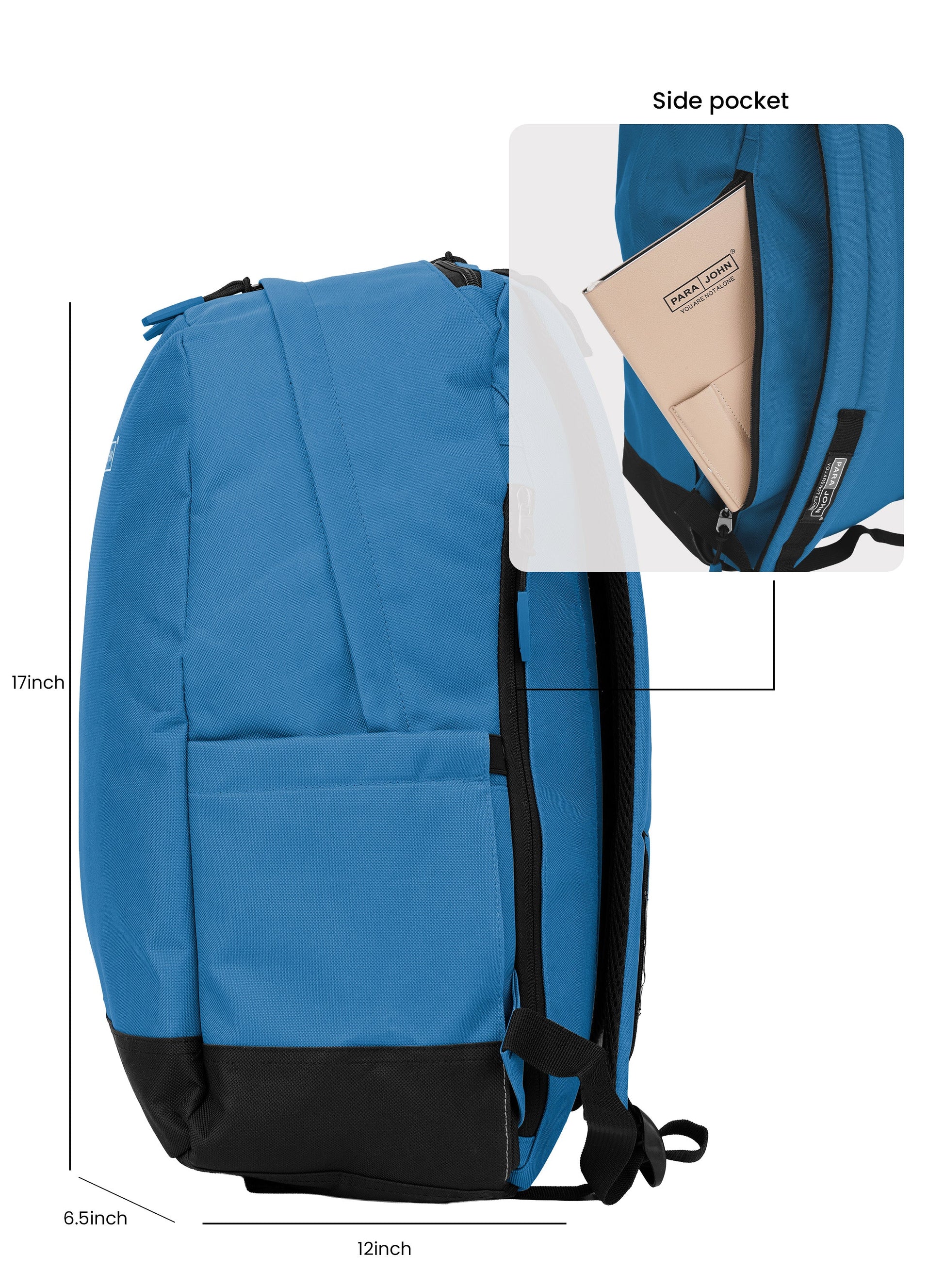 Parajohn Zapper 30L School Bag for Students – 19” Durable Polyester Backpack with Spacious Compartments for School & College  PARAJOHN UAE