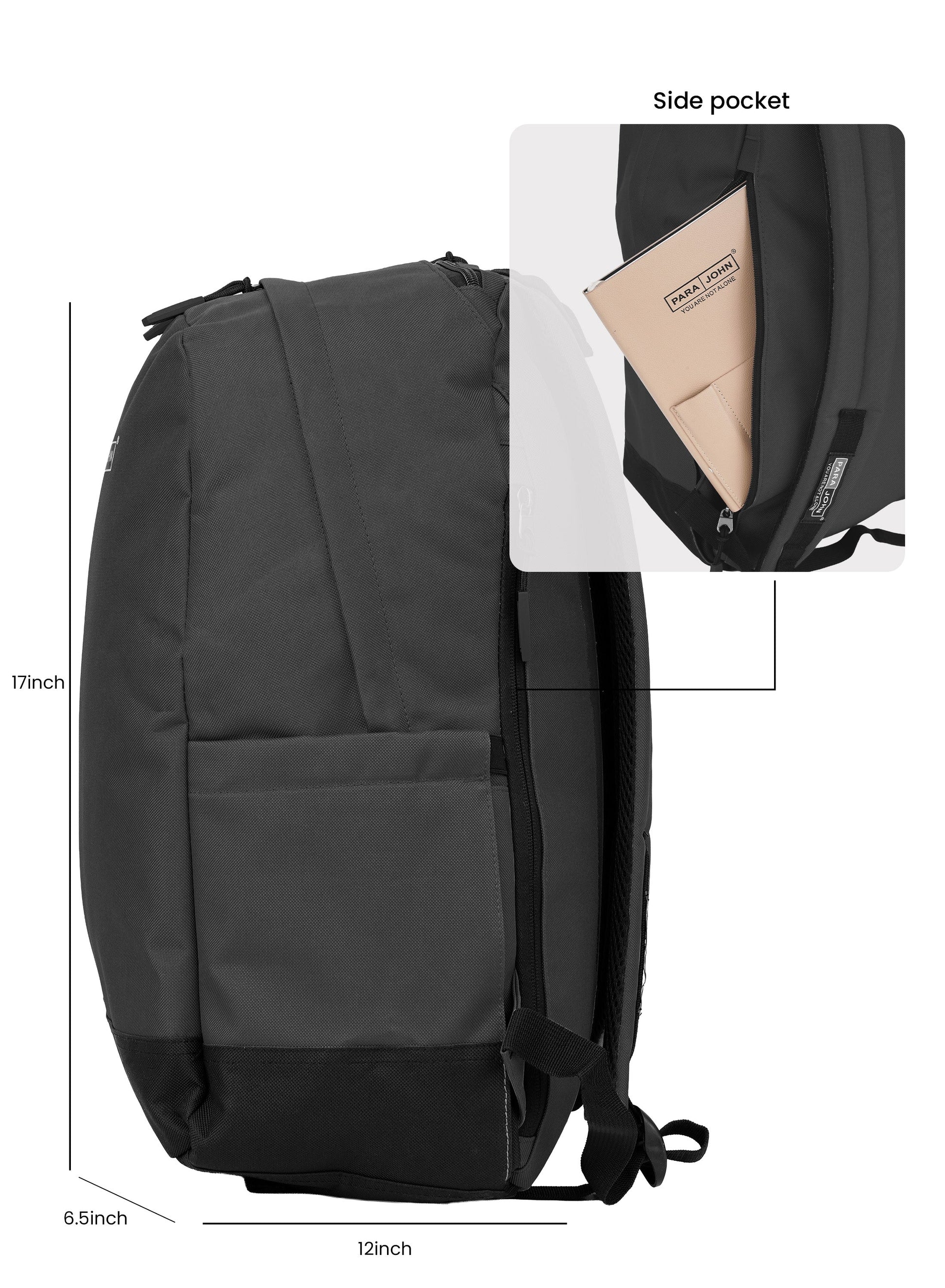 Parajohn Zapper 30L School Bag for Students – 19” Durable Polyester Backpack with Spacious Compartments for School & College  PARAJOHN UAE