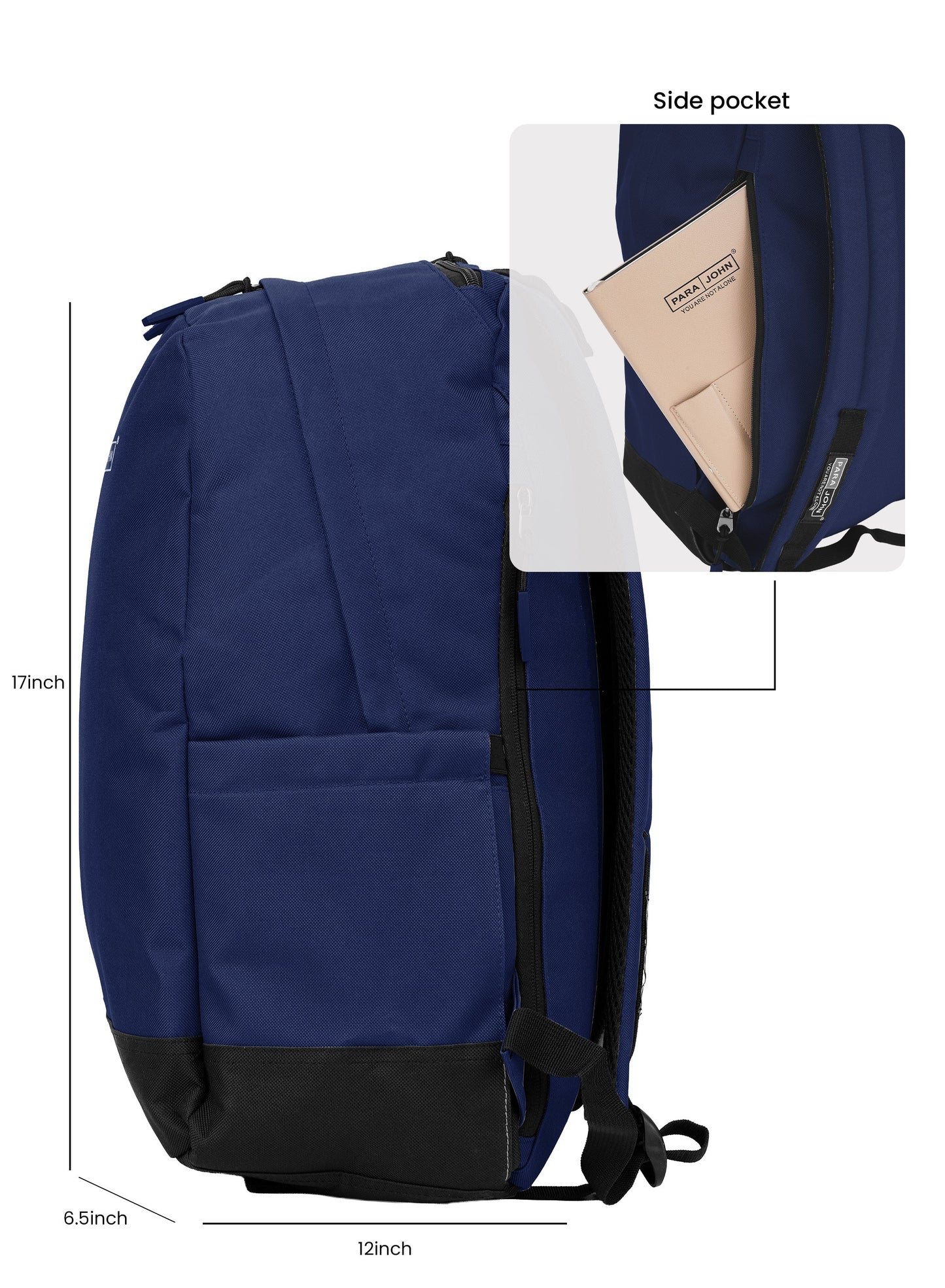 Parajohn Zapper 30L School Bag for Students – 19” Durable Polyester Backpack with Spacious Compartments for School & College  PARAJOHN UAE