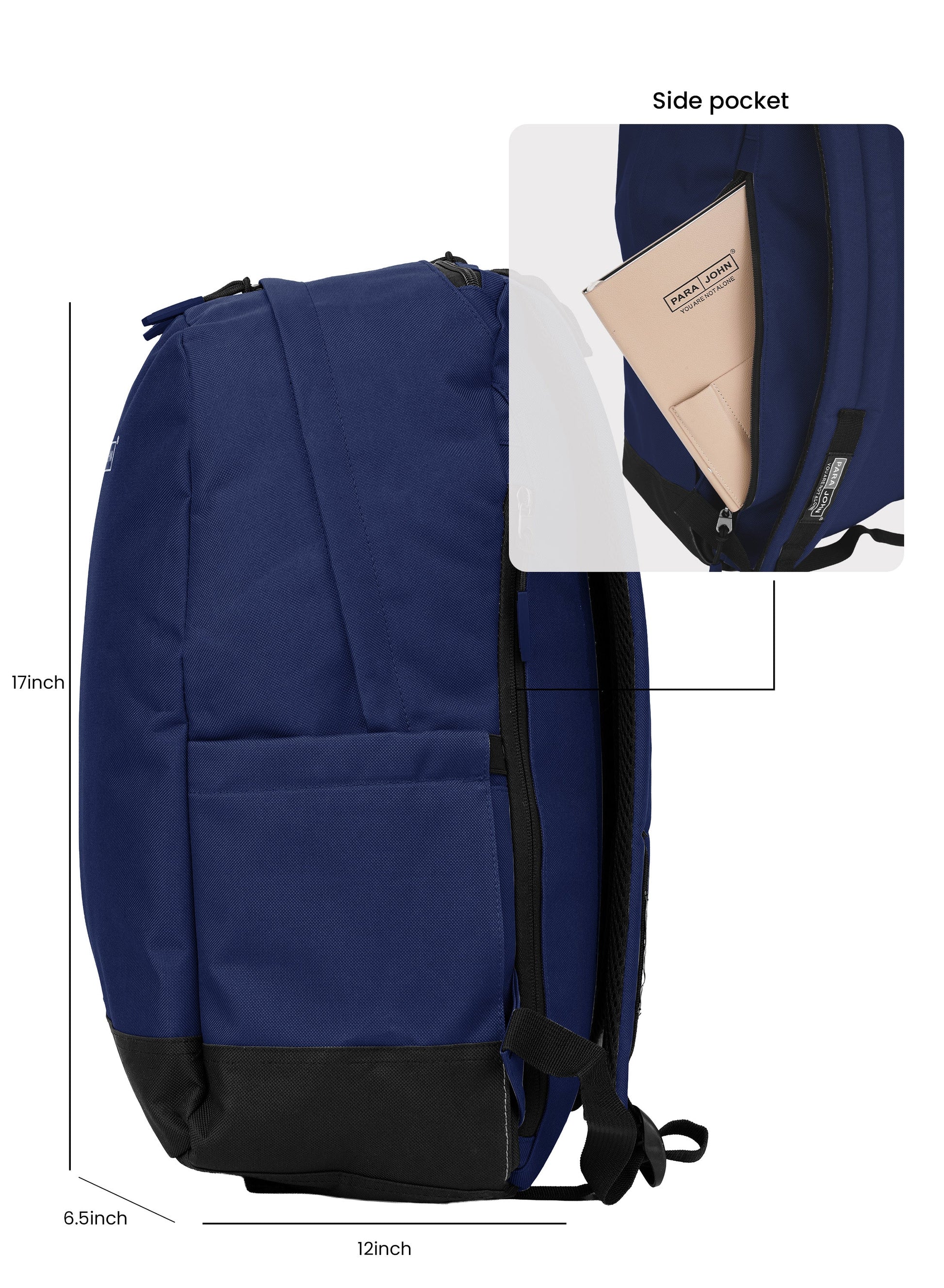 Parajohn Zapper 30L School Bag for Students – 19” Durable Polyester Backpack with Spacious Compartments for School & College  PARAJOHN UAE