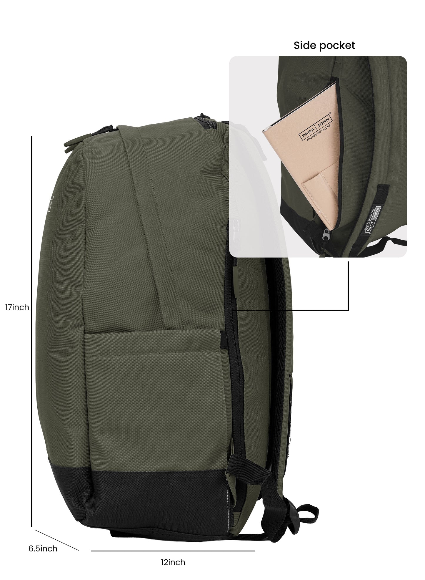 Parajohn Zapper 30L School Bag for Students – 19” Durable Polyester Backpack with Spacious Compartments for School & College  PARAJOHN UAE