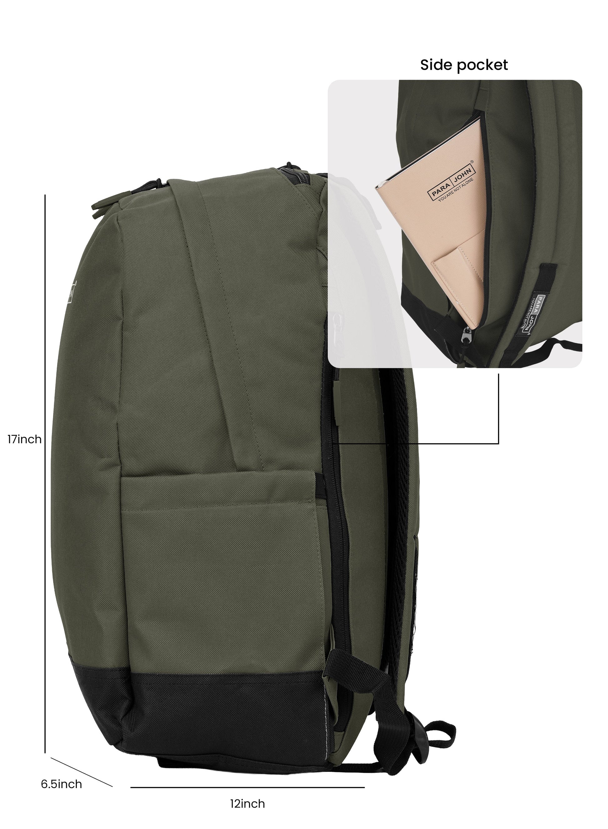 Parajohn Zapper 30L School Bag for Students – 19” Durable Polyester Backpack with Spacious Compartments for School & College  PARAJOHN UAE