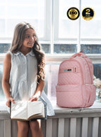Para john LumiPack 18 inches Quilted School Backpack – 28L Capacity, Stylish & Durable with Multiple Compartments  PARAJOHN UAE