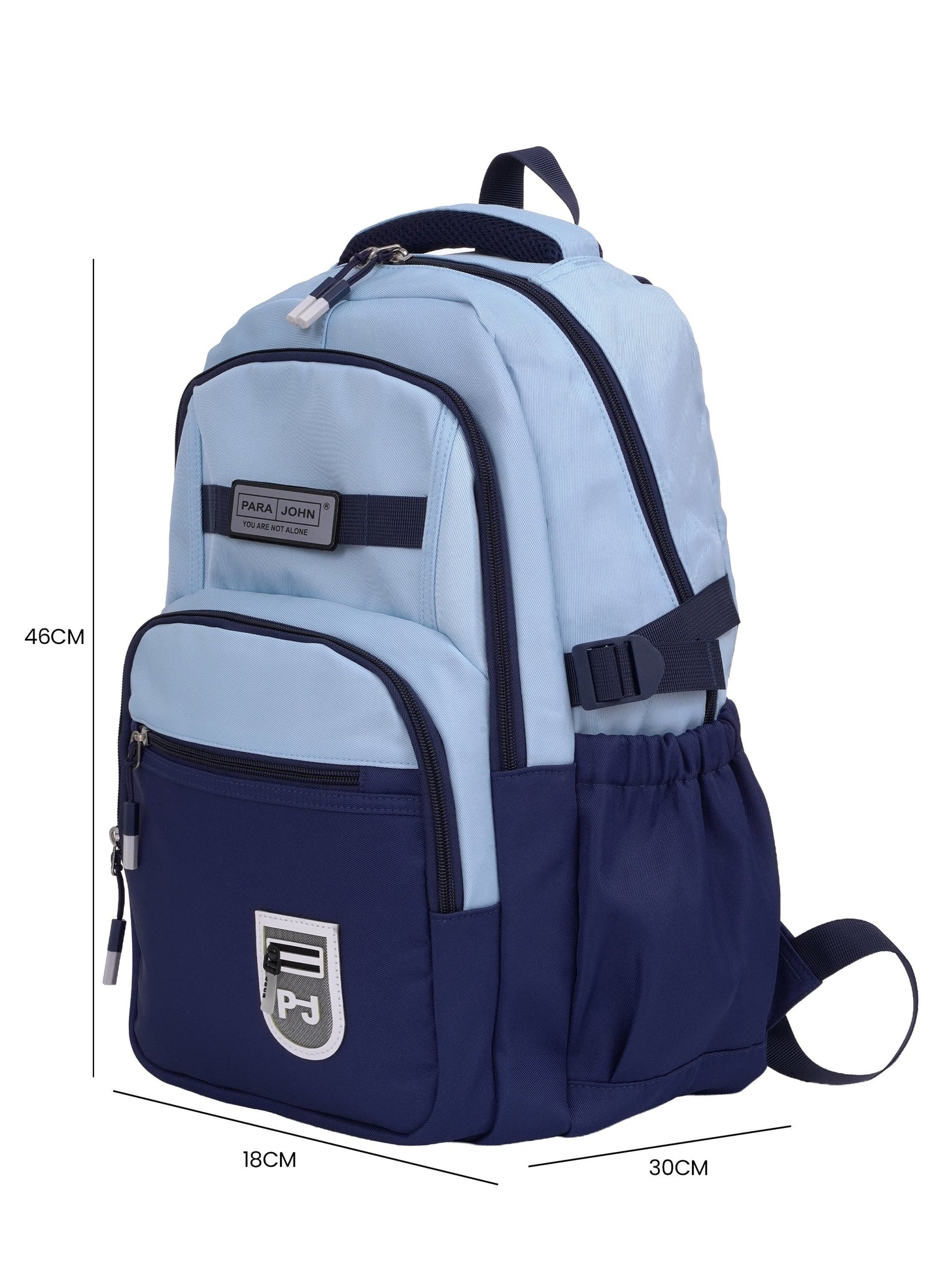 Parajohn Junior Schoolbag for Boys & Girls 18 inches– 20L Lightweight Polyester Bookbag with Hidden Back Pocket, Water-Resistant Kids Travel Daypack  PARAJOHN UAE