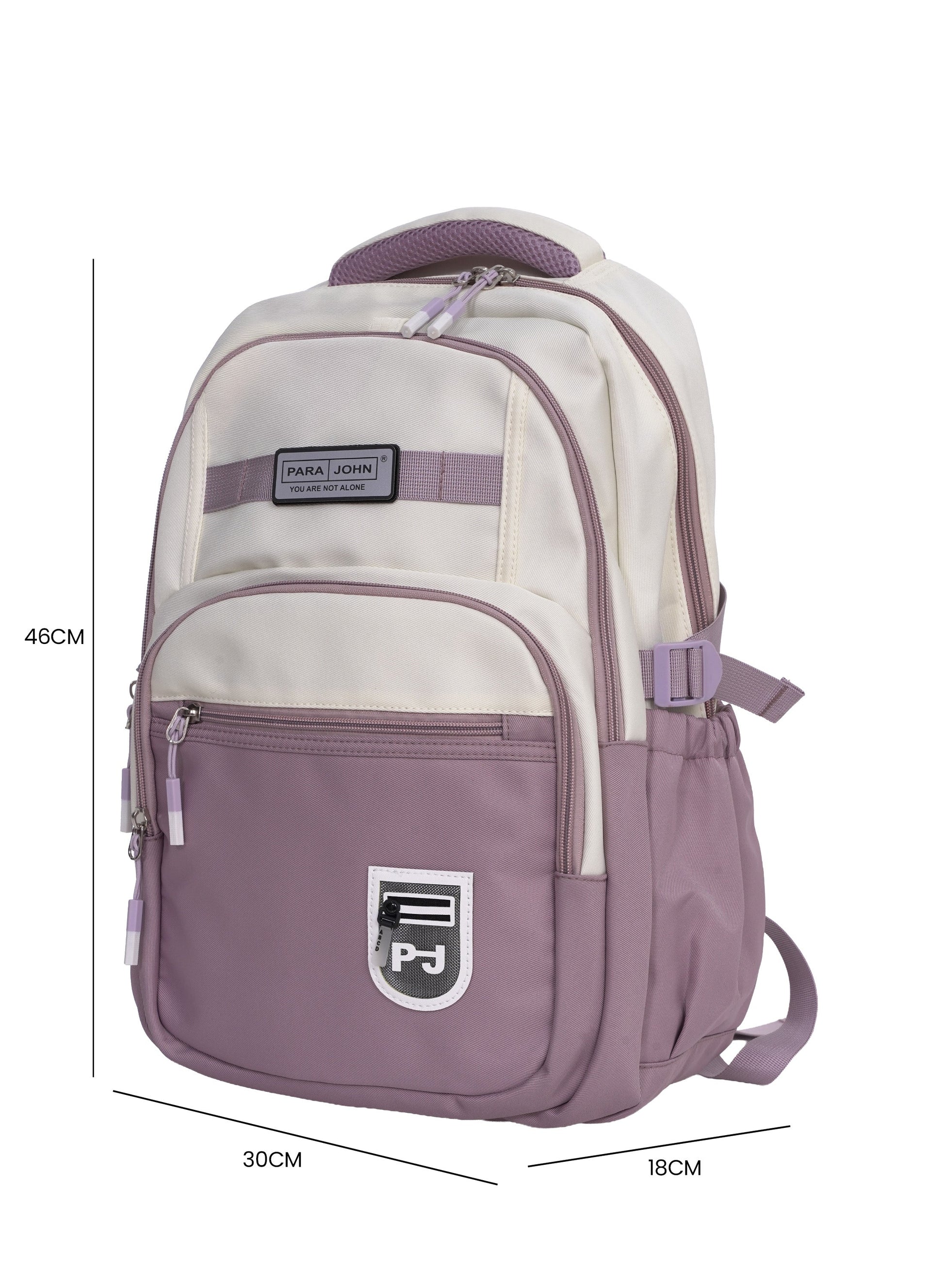 Parajohn Junior Schoolbag for Boys & Girls 18 inches– 20L Lightweight Polyester Bookbag with Hidden Back Pocket, Water-Resistant Kids Travel Daypack  PARAJOHN UAE