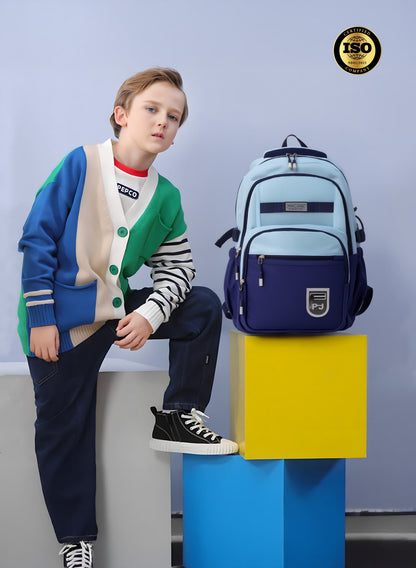 Parajohn Junior Schoolbag for Boys & Girls 18 inches– 20L Lightweight Polyester Bookbag with Hidden Back Pocket, Water-Resistant Kids Travel Daypack  PARAJOHN UAE
