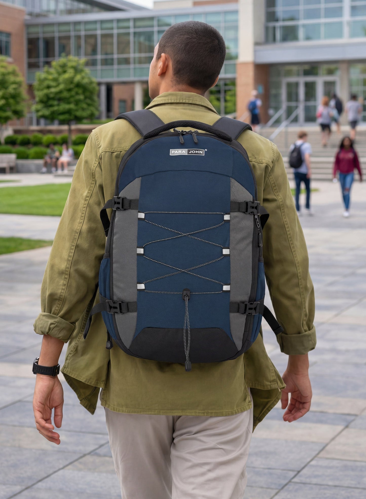 Parajohn Trexon School Backpack — Ergonomic Comfort | 18" Waterproof Polyester Bag  PARAJOHN UAE