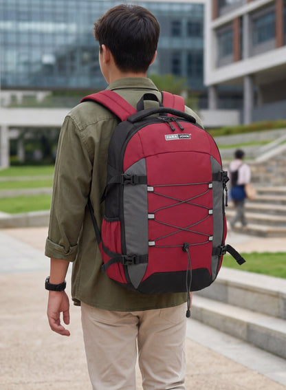 Parajohn Trexon School Backpack — Ergonomic Comfort | 18" Waterproof Polyester Bag  PARAJOHN UAE