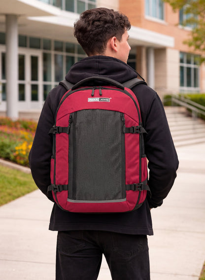 Para John Skivo School Backpack — Ergonomic Comfort | 18" Waterproof Polyester Bag  PARAJOHN UAE